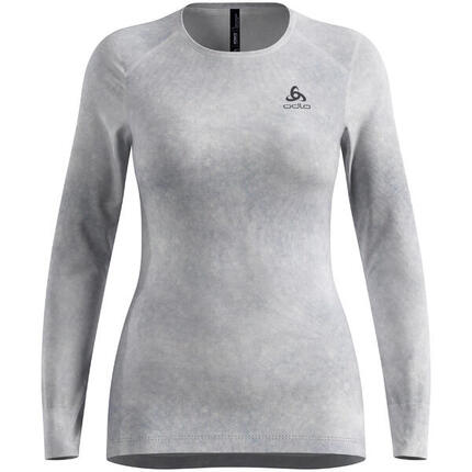 T-shirt à manches longues thermique femme ODLO Active Warm X Pow Bl Top col rond