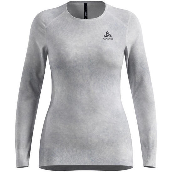 T-shirt à manches longues thermique femme ODLO Active Warm X Pow Bl Top col rond