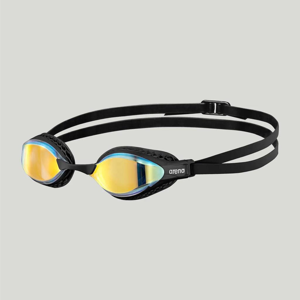 Arena Unisex Adult Swimming Googles Air Speed Anti Fog Swimwear Copper/ Black