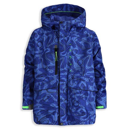 Kinderen regenjas voor wandelen WL6 waterdicht blauw