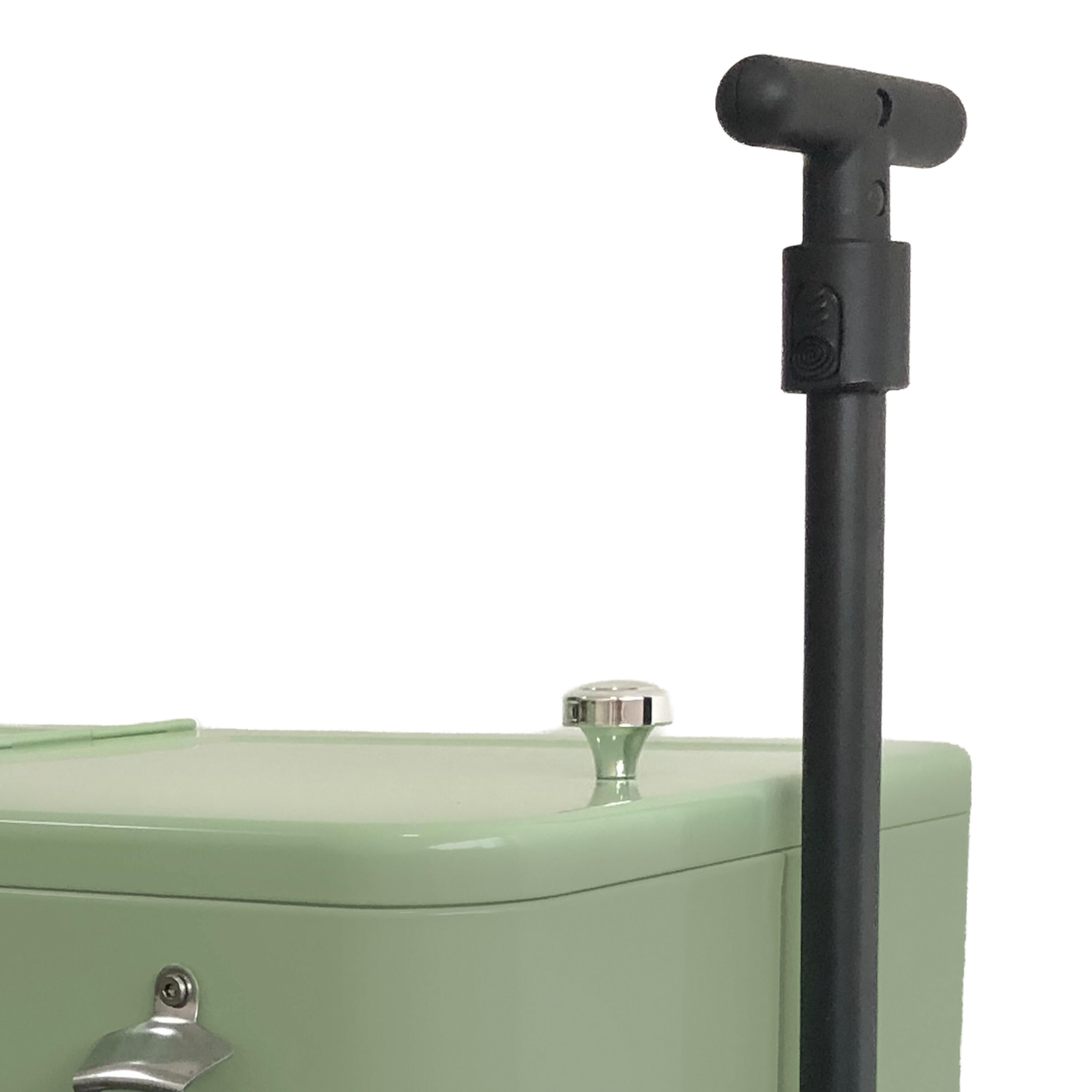 Retro Koelbox Groen, Bolderwagen Drankkoeler, 76 liter 7/7