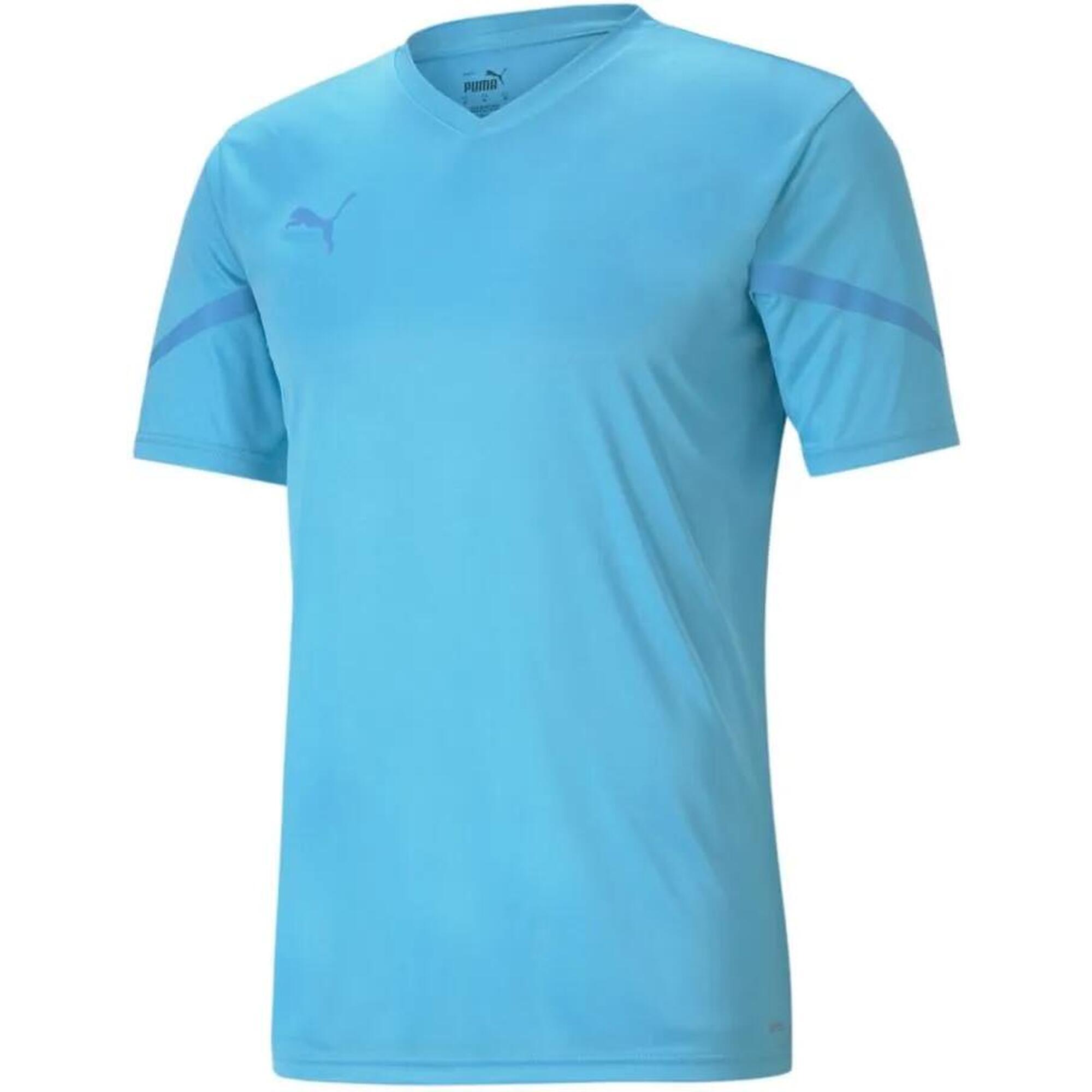 PUMA Heren T-shirt Puma Teamflash Jersey Blauw Atol Blauw