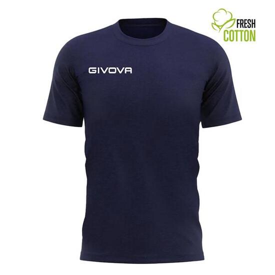 T-shirt en coton Givova Fresh Bleu Marine 2xl