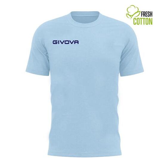 T-shirt en coton Givova Fresh Azul Claro Bleu 2xl