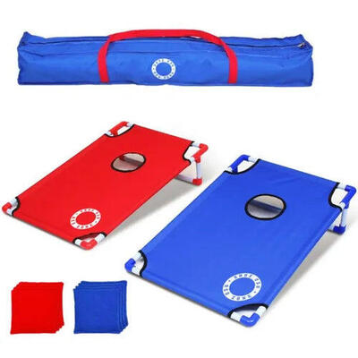 Cornhole beach set - 90x60cm - red zone - incl 2x4 zakjes & draagtas