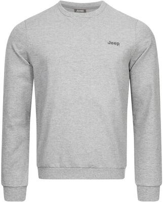 Jeep heren sweatshirt met ronde hals grijs