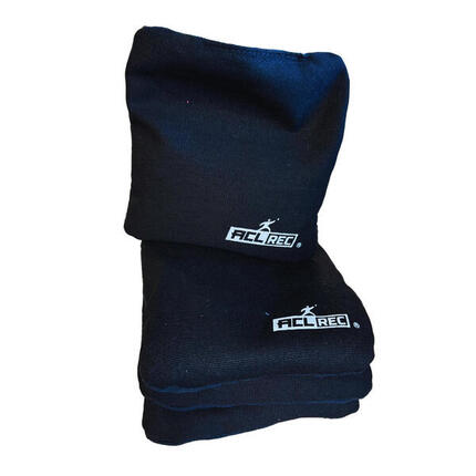 1x4 Cornhole Bags - Double face - ACL REC - Remplissage en granulés - Noir