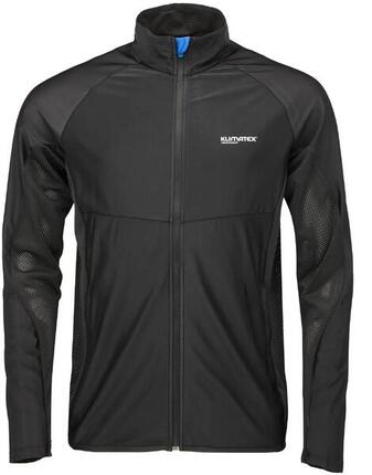 Klimatex Kento Herren Lauf-Sweatshirt mit Reissverschluss Schwarz