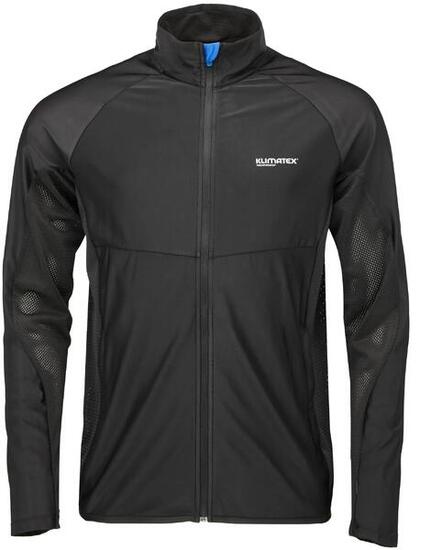 Klimatex Kento Herren Lauf-Sweatshirt mit Reissverschluss Schwarz