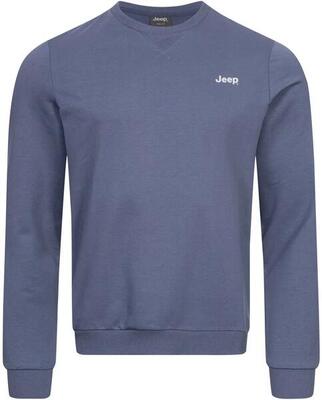 Jeep heren sweatshirt ronde hals blauw 60% katoen 40% polyester
