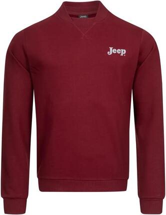 Sweat-shirt homme Jeep® col bomber, 100% coton, rouge, 2XL