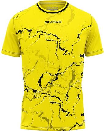 Camiseta Deportiva Givova Grafite Amarillo-negro Amarillo
