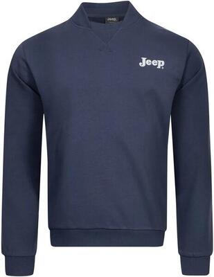 Jeep heren bomberhalssweatshirt blauw