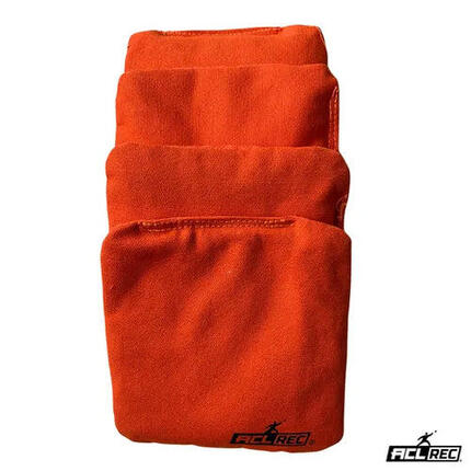1x4 Cornhole Bags - Double face - ACL REC - Remplissage en granulés - Jaune