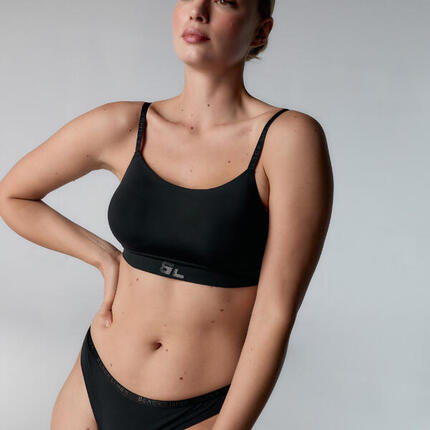 Ensemble de lingerie Karol & Emma pour femmes Black Limba