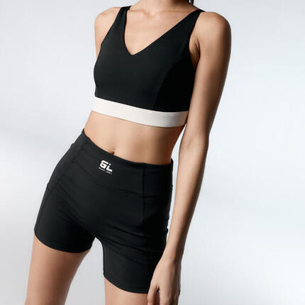 Short de sport Sand pour femmes Black Limba