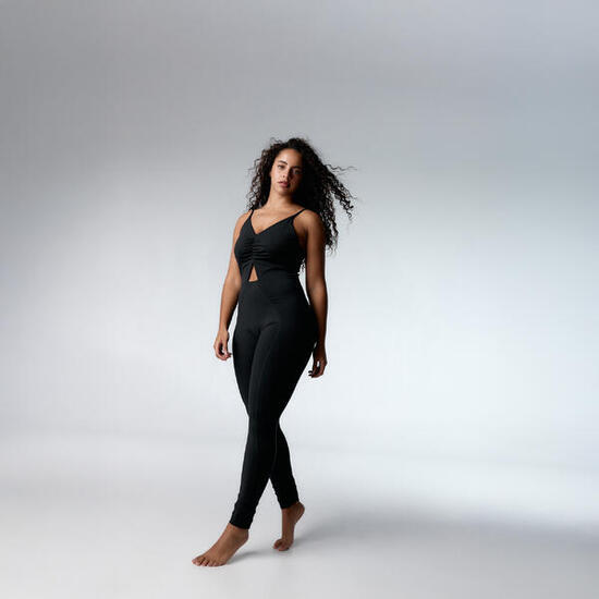 Salopette de sport recoupable Tabata pour femmes Black Limba