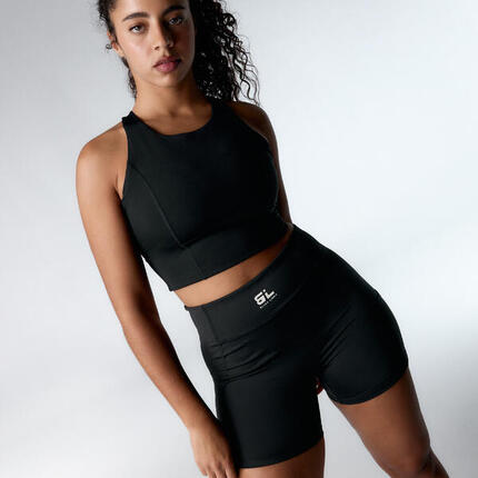 Ensemble de sport Top+Short Diardi & Sand pour femmes Black Limba