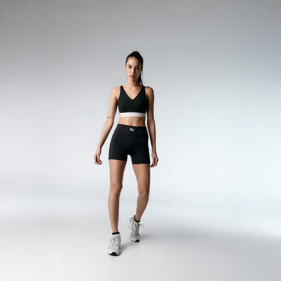 Ensemble de sport Top+Short Donna & Sand pour femmes Black Limba