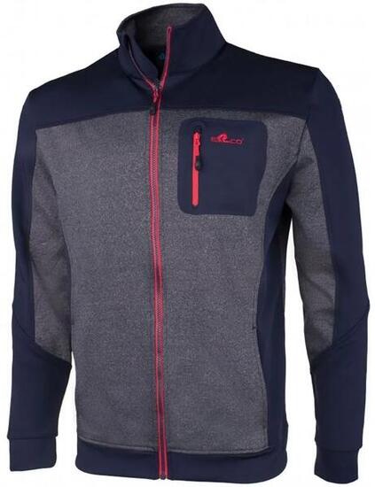 Felpa da uomo Erco Bork Blu-grigio Mel Blue