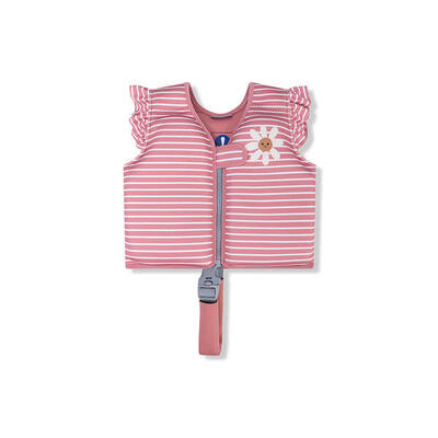 Swim Vest - Red/White - Daisy Flower - 3/6 Years
