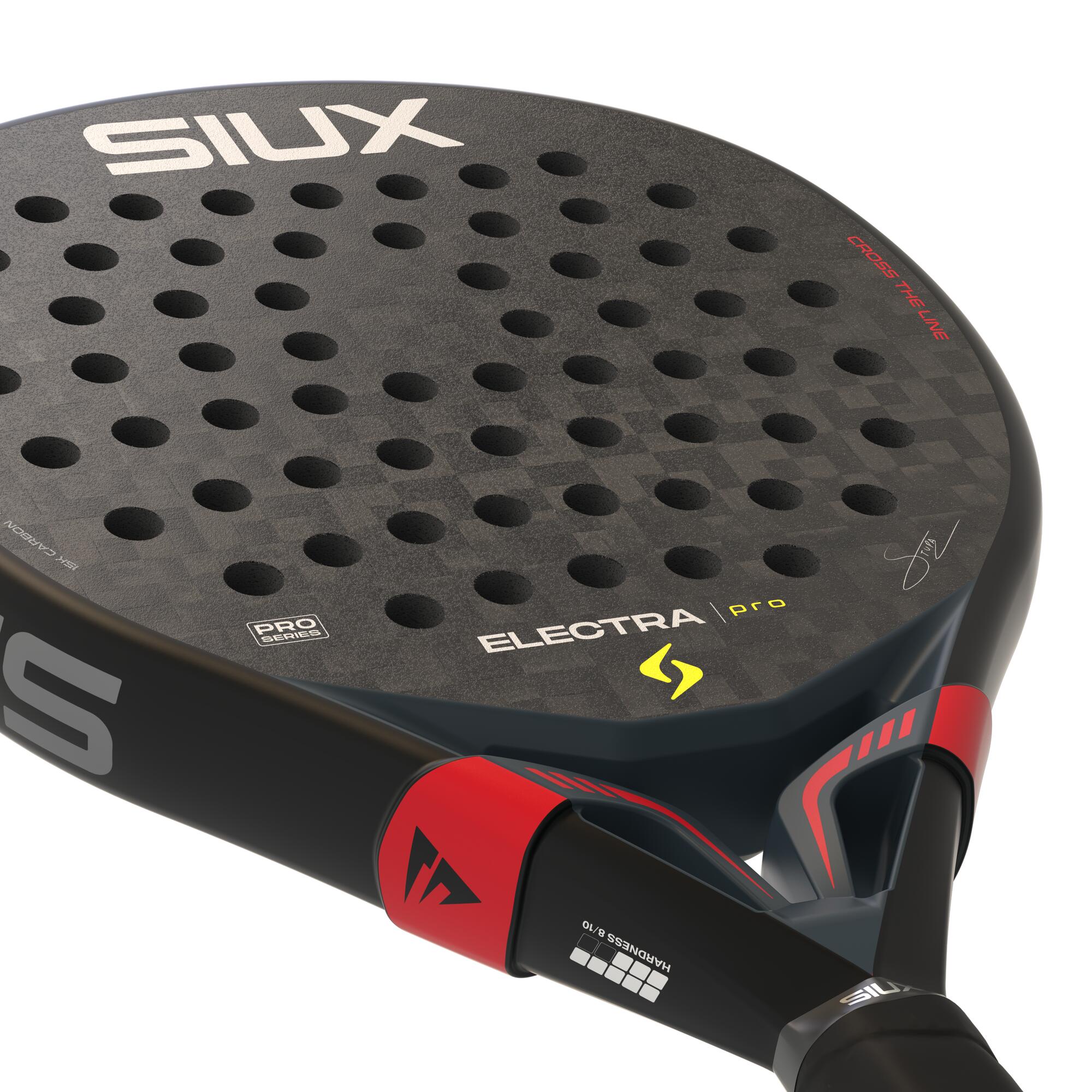 Siux - Raquete de Padel Electra Pro 2026 Shadow Red nível profissional 5/6