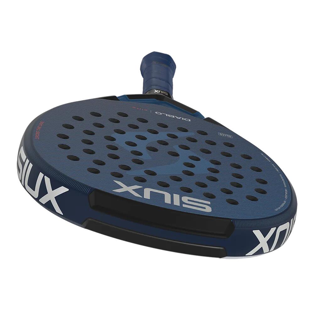 Siux - Raquete de Padel Diablo Elite 2026 Azul Polivalente Forma Redonda 5/6