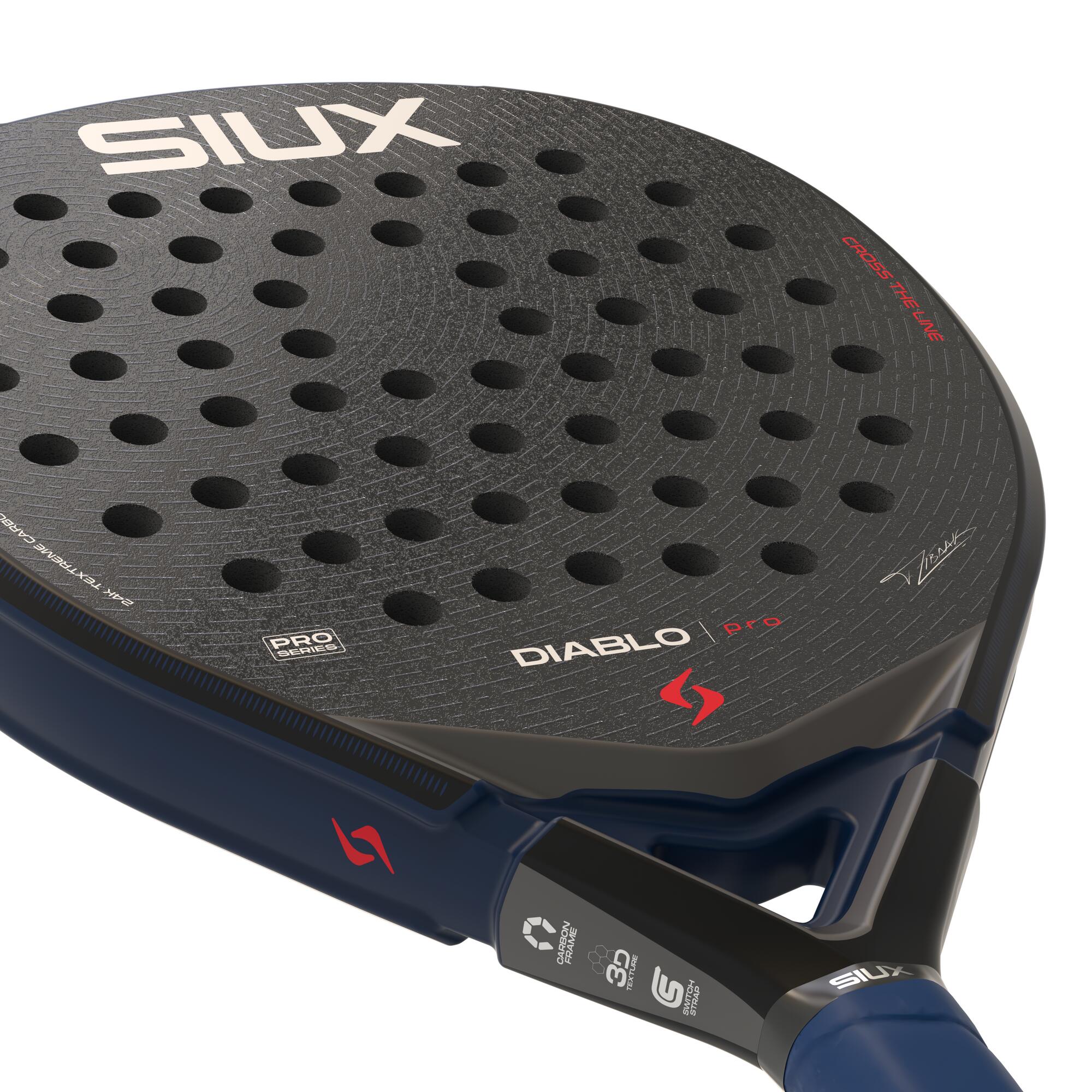Siux - Racchetta da Paddle Diablo Pro 2026 Night Blue livello professionale 5/5