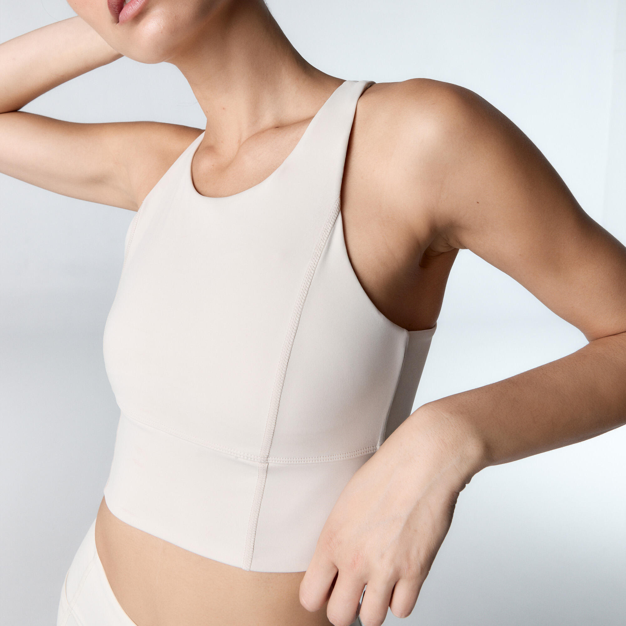 Ensemble de sport Top+Legging Diardi  pour femmes Black Limba 3/4