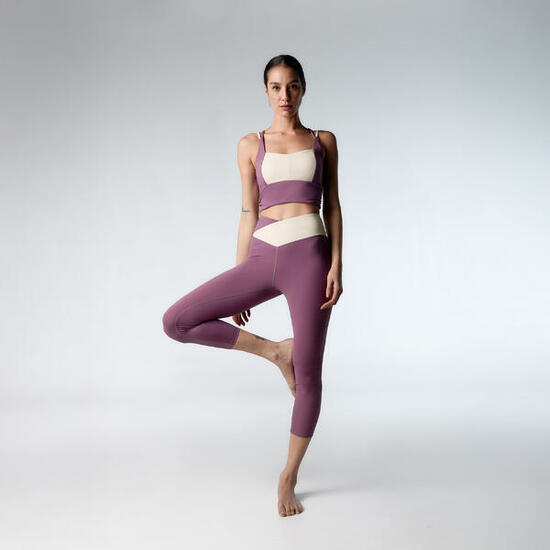 Ensemble de sport Top+Legging Twist pour femmes Black Limba