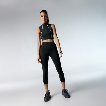Ensemble de sport Top+Legging Race pour femmes Black Limba
