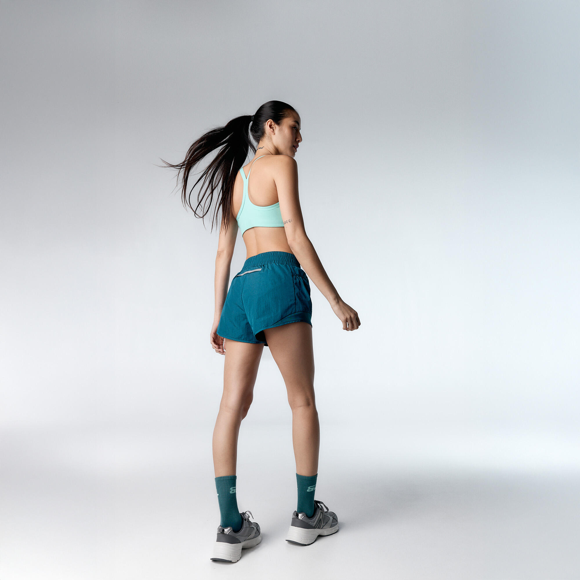 Ensemble de sport Top+Short Speedy & Boston  pour femmes Black Limba 2/6