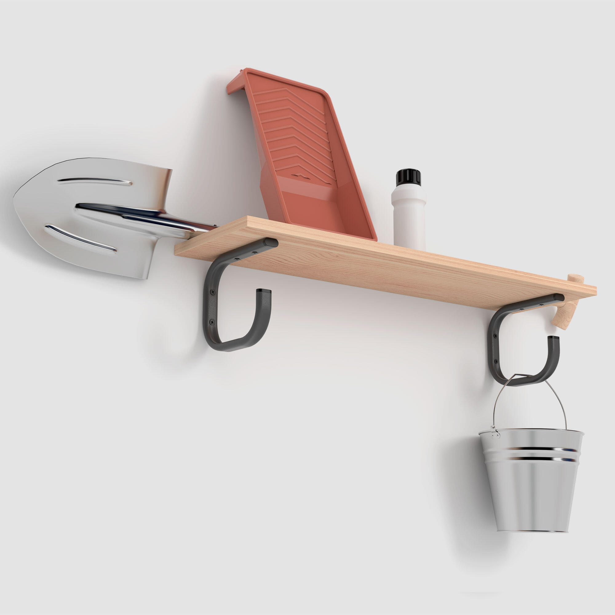 Gancho Escuadra Multiusos para Colgar en Pared Fabricado en Acero 5/5