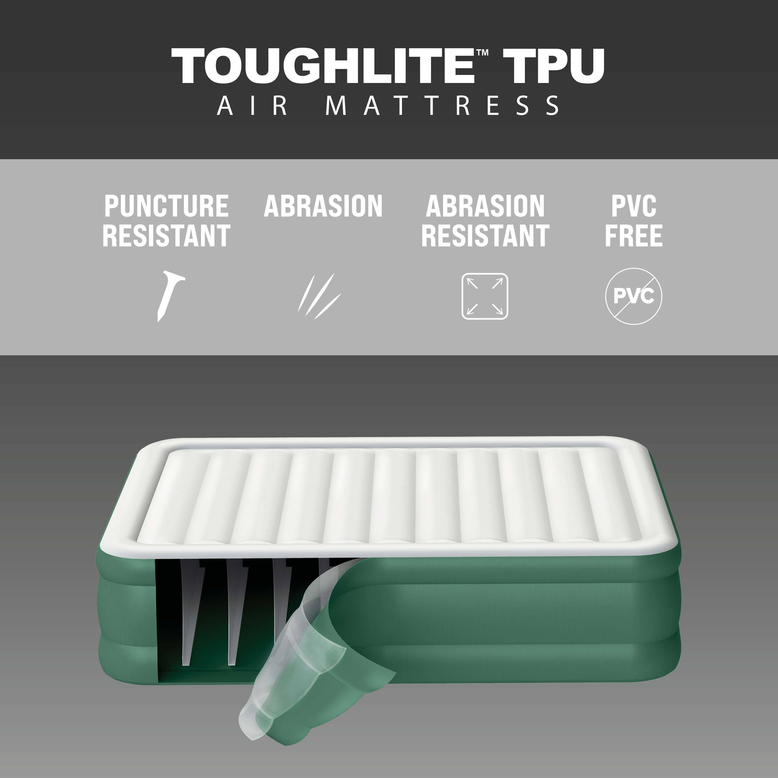 Bestway Toughlite TPU-Doppelluftbett mit  integrierter Elektropumpe 203x152x46cm 4/7