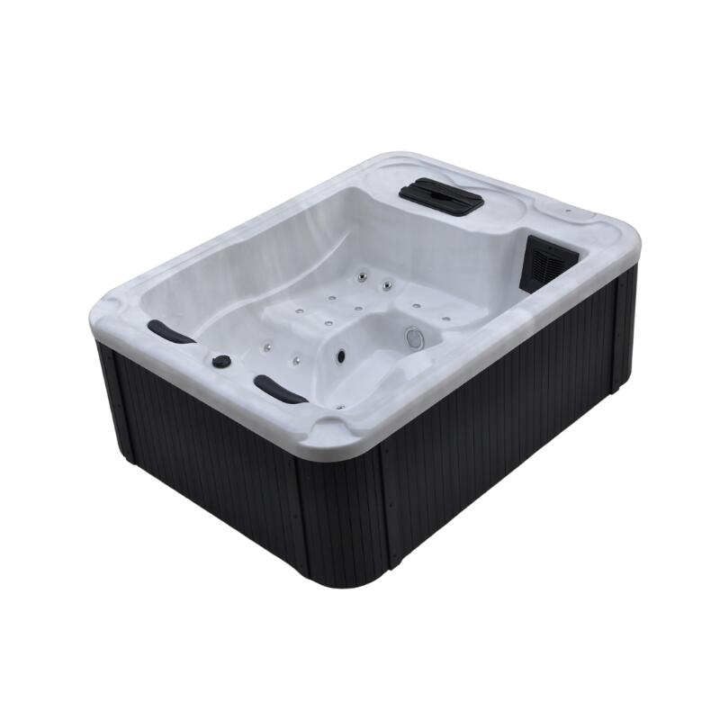 Bestway Spa acrylique rectangulaire 3 personnes 10 jets eau 14 jets air 1/6