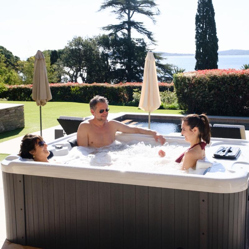 Bestway Spa acrylique rectangulaire 3 personnes 10 jets eau 14 jets air 6/6