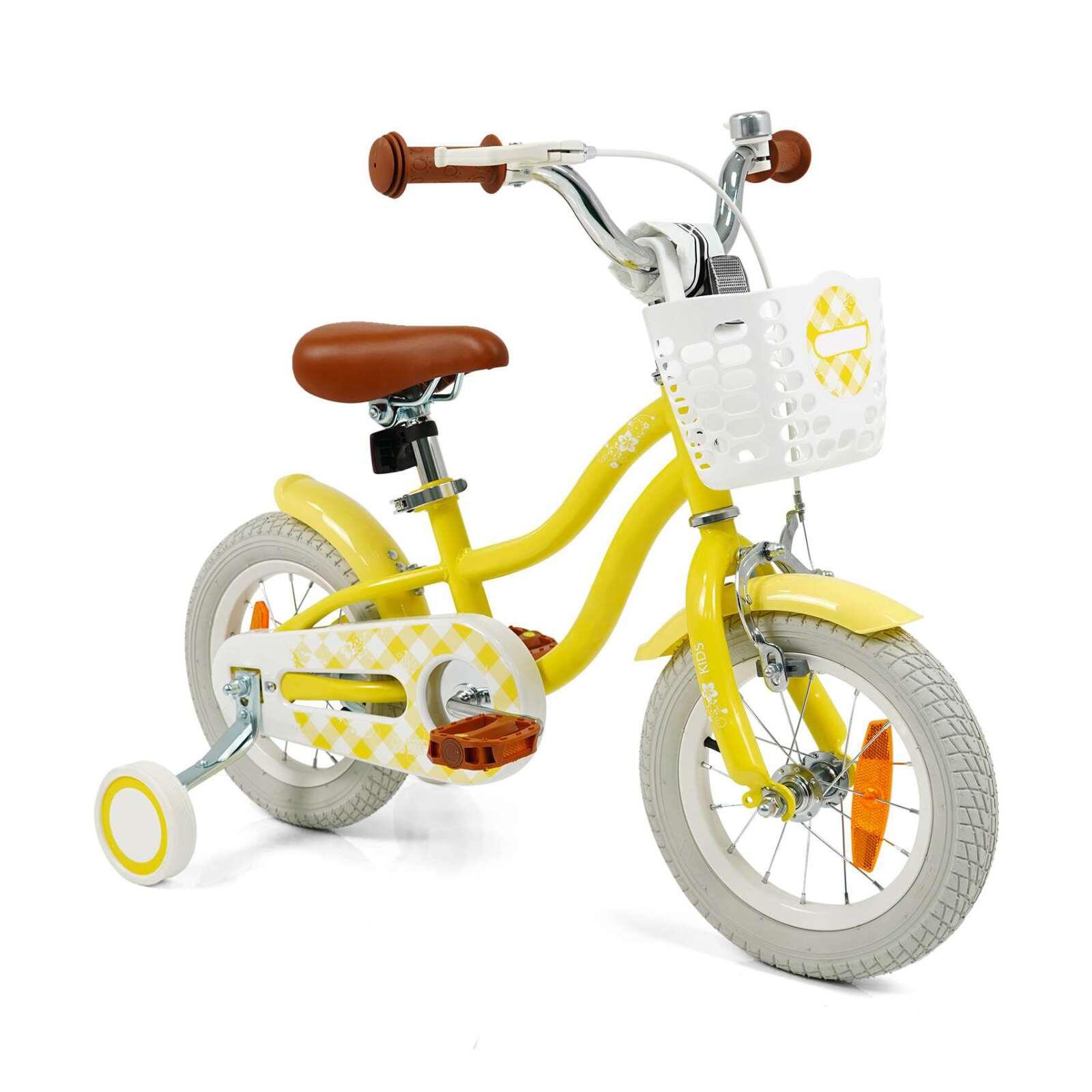 Costway 30cm Kid's Balance Training Bike Yellow