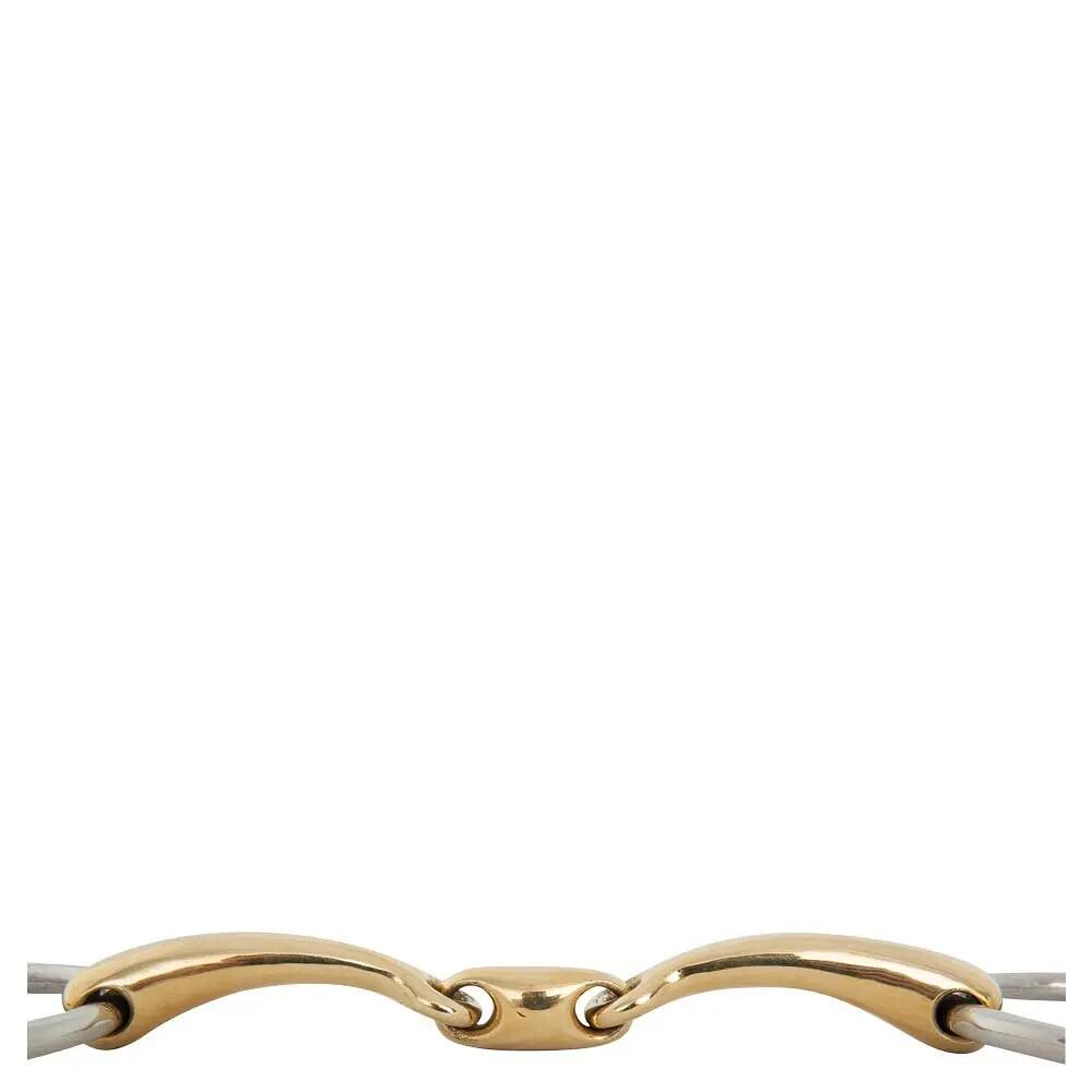 Bocado doble para caballo curvo BR Equitation Soft Contact 2/3