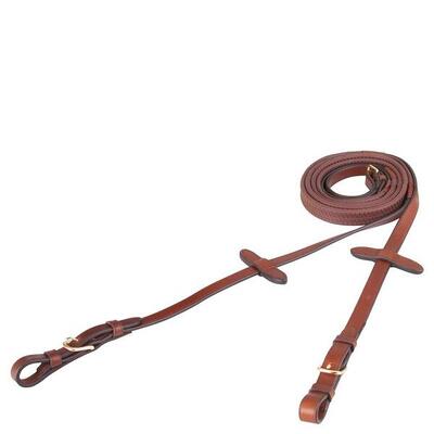 Rubberen teugels met ronde lus br equitation eventa pro grip