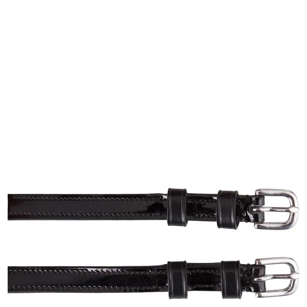 Lanières d'éperons en cuir verni pour cheval BR Equitation 2/2