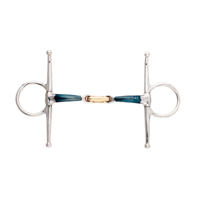 Double jointed snaffle bit for horses Kavalkade Ergonomic