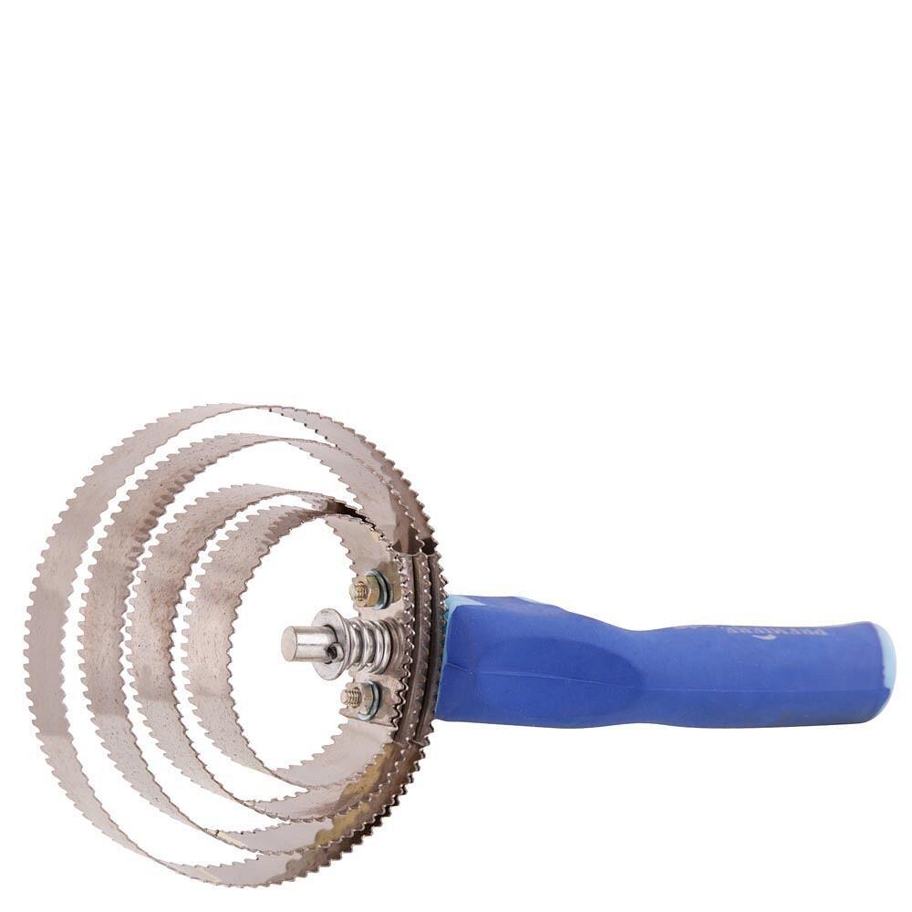 Pferdestriegel mit 4 Klingen aus rostfreiem Stahl Premiere Soft Grip 2/2