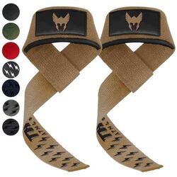 Sangles de levage - Sangle de Tirage Musculation - Powerlifting Straps - Noir