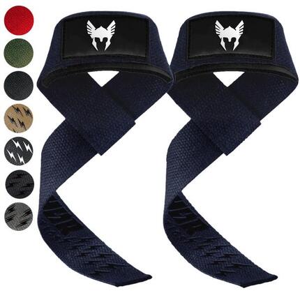 Sangles de levage - Sangle de Tirage Musculation - Grip Supplémentaire - Bleu