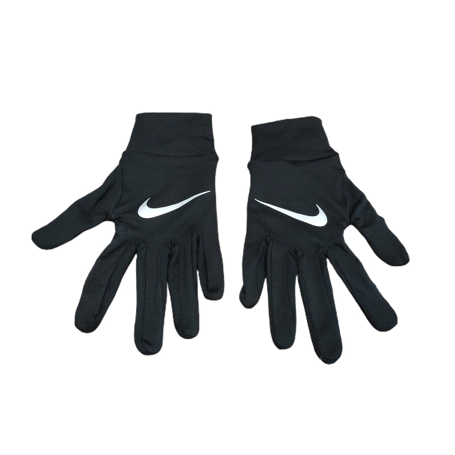 Heren Accelerate Hardloophandschoenen (Zwart/Zilver) 3/5