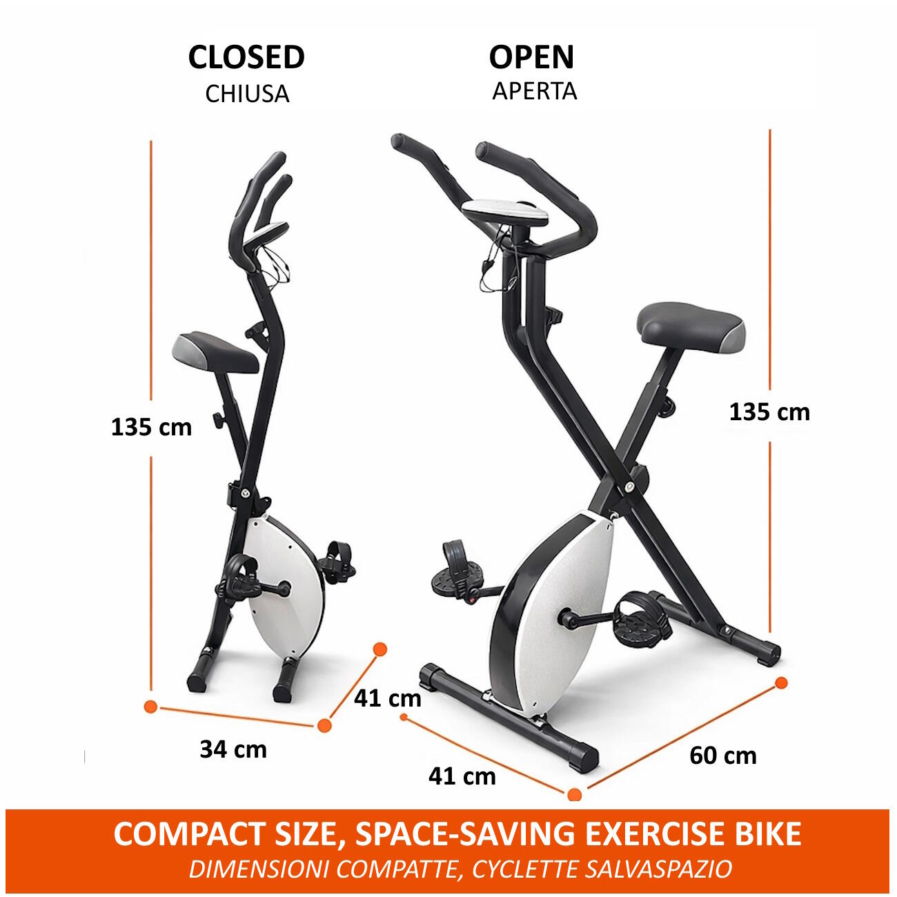 Vélo d'appartement pliable X-Bike FF 2/5