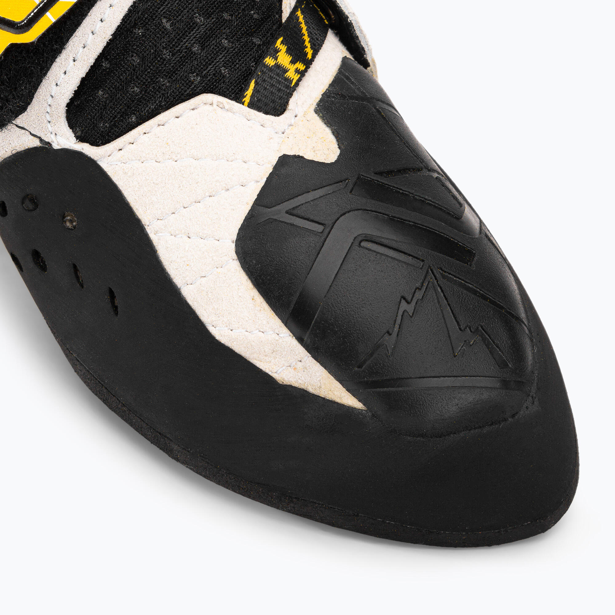 La Sportiva Solution homme blanc/jaune, semelle Vibram XS Grip2, lacet rapide 7/7