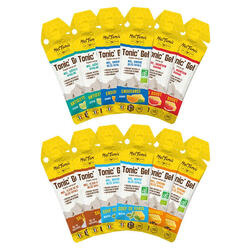 Lot de 12 gels énergétiques au miel bio assortis – Meltonic