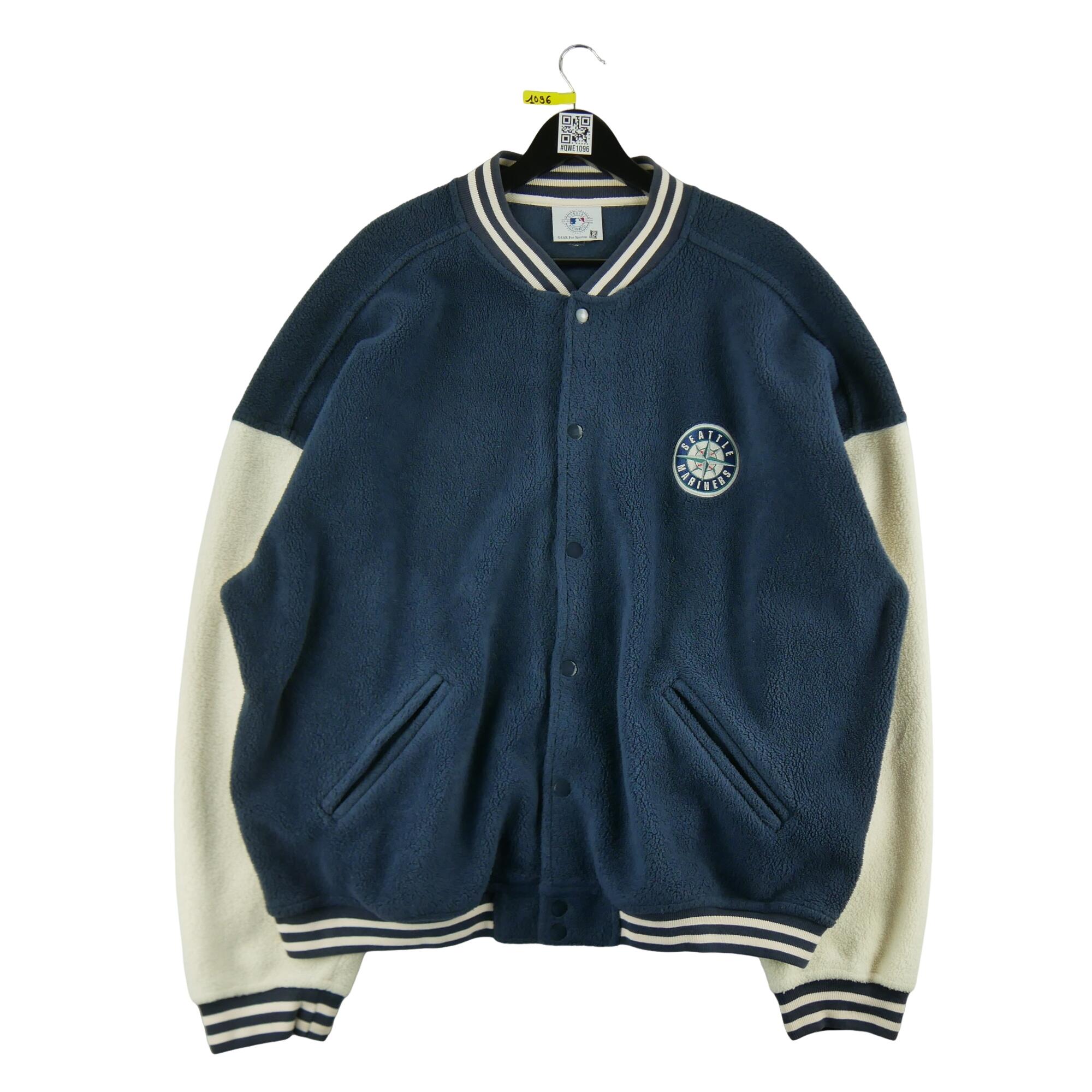 MAJOR LEAGUE BASEBALL Reconditionné - Blouson Homme MLB Seattle Mariners Y2K - Bon État