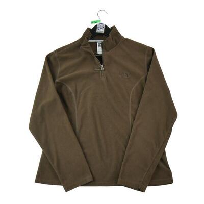 Tweedehands - dames tnf bruine fleece pullover - zeer goede staat